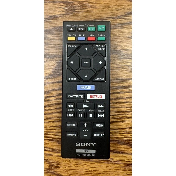 Sony RMT-VB100U OEM Original Blu-Ray Replacement Remote Control Tested Black - Picture 1 of 6